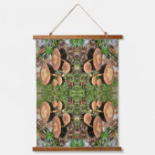 Wild Brown padroom Cluster Abstract Hangend Wandkleed (Voorkant)