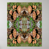 Wild Brown padroom Cluster Abstract Poster (Voorkant)