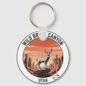 . Wild Bryce Canyon Utah Souvenir Sleutelhanger (Voorkant)