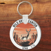 . Wild Bryce Canyon Utah Souvenir Sleutelhanger (Achterkant)