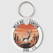 . Wild Bryce Canyon Utah Souvenir Sleutelhanger (Achterkant)