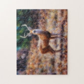 Wild Buck Deer Animal Natuur Art Puzzel (Verticaal)
