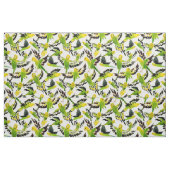 WILD BUDGIES Green Parakeets Stof (Fat Quarter)