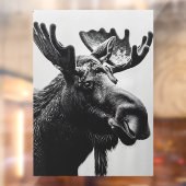 Wild Bull Moose Very Large Shop Raamsticker (Vel 2)