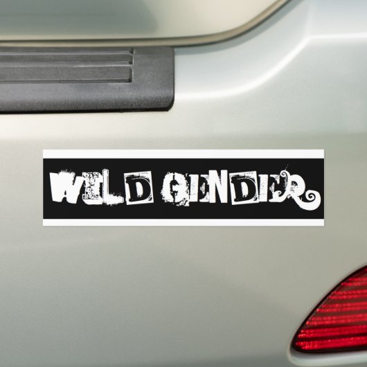 Wild Bumper Bumpersticker (Op auto)