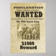 WILD BUNCH GANG-Poster - aangepaste grootten