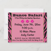 Wild Bunco Players Uitnodiging (Achterkant)