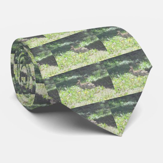 Wild Bunny Necktie Stropdas (Opgerold)