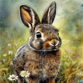 Wild Bunny Ruiken de Daisies Decoupage Tissuepapier