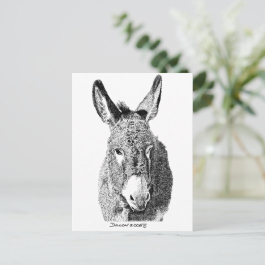 Wild Burro Briefkaart (Staand voorkant)
