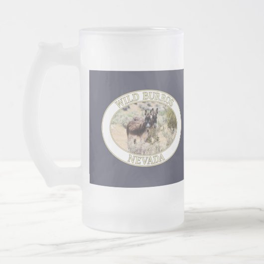 Wild Burros/Donalkoenen van Nevada Matglas Bierpul (Links)
