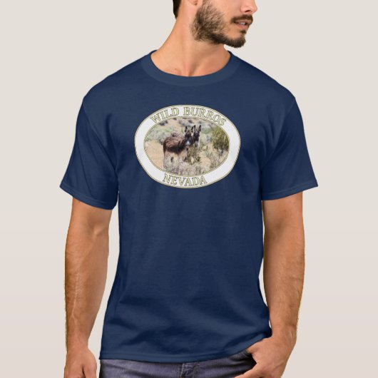Wild Burros/Donalkoenen van Nevada T-shirt (Voorkant)
