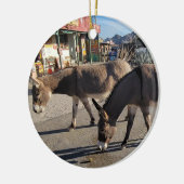 Wild Burros in Oatman, Arizona Keramisch Ornament (Links)
