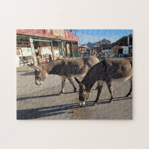 Wild Burros in Oatman, Arizona Legpuzzel