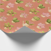 Wild Cactus Pattern Cadeaupapier (Hoek)