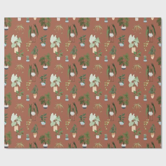 Wild Cactus Pattern Cadeaupapier (Vlak)