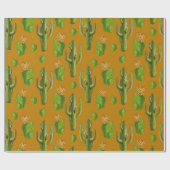 Wild Cactus Pattern Cadeaupapier (Vlak)