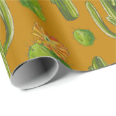 Wild Cactus Pattern Cadeaupapier (Rol Hoek)