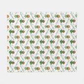 Wild Cactus Pattern Fleece Deken (Voorkant (Horizontaal))