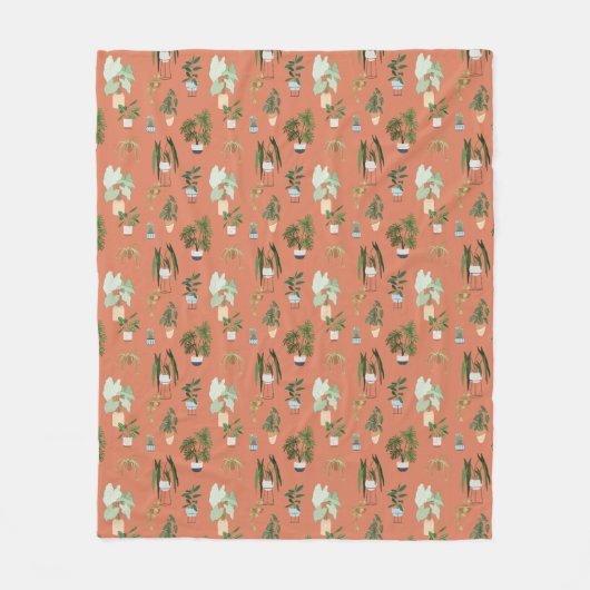 Wild Cactus Pattern Fleece Deken (Voorkant)
