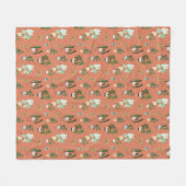 Wild Cactus Pattern Fleece Deken (Voorkant (Horizontaal))