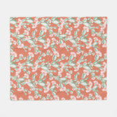 Wild Cactus Pattern Fleece Deken (Voorkant (Horizontaal))