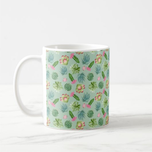 Wild Cactus Pattern Koffiemok (Links)