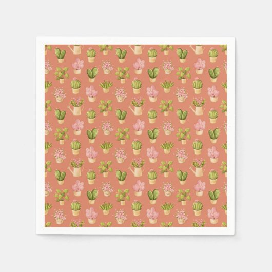 Wild Cactus Pattern Servet (Voorkant)