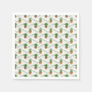 Wild Cactus Pattern Servet