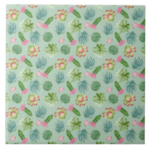 Wild Cactus Pattern Tegeltje