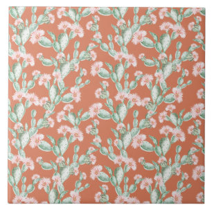 Wild Cactus Pattern Tegeltje