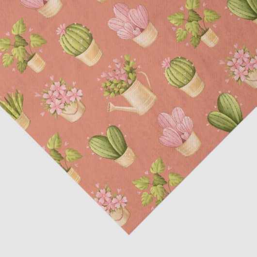 Wild Cactus Pattern Tissuepapier (Detail)