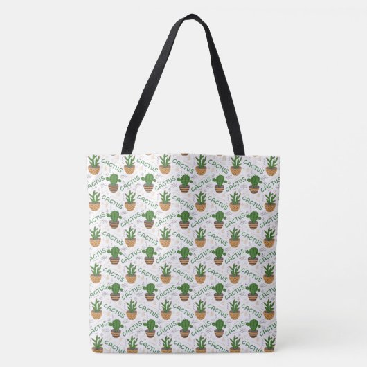 Wild Cactus Pattern Tote Bag (Voorkant)