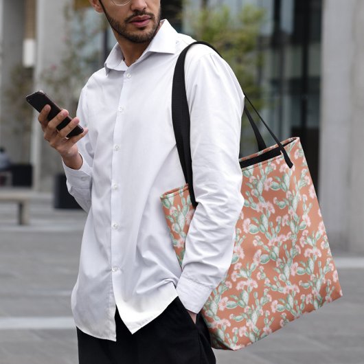 Wild Cactus Pattern Tote Bag