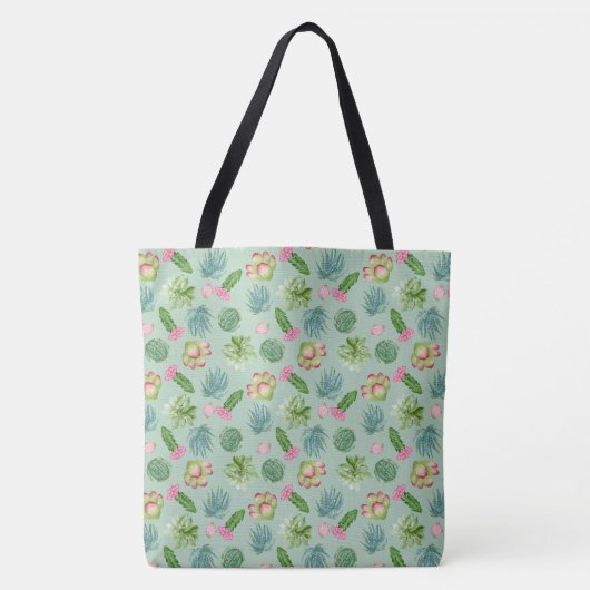 Wild Cactus Pattern Tote Bag (Voorkant)