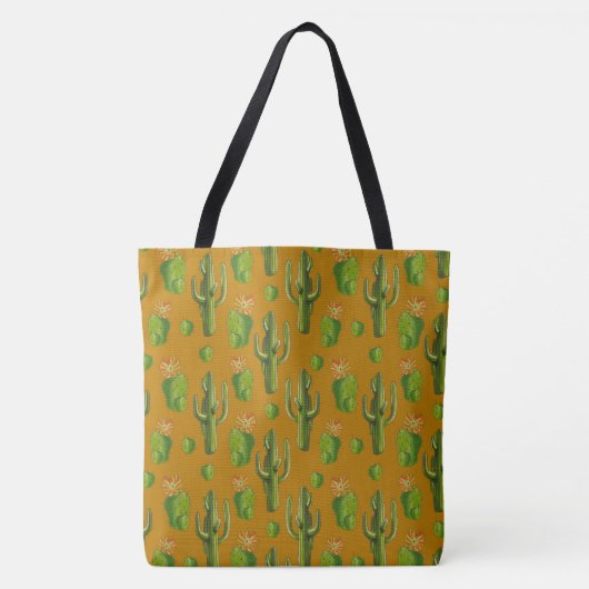 Wild Cactus Pattern Tote Bag (Voorkant)
