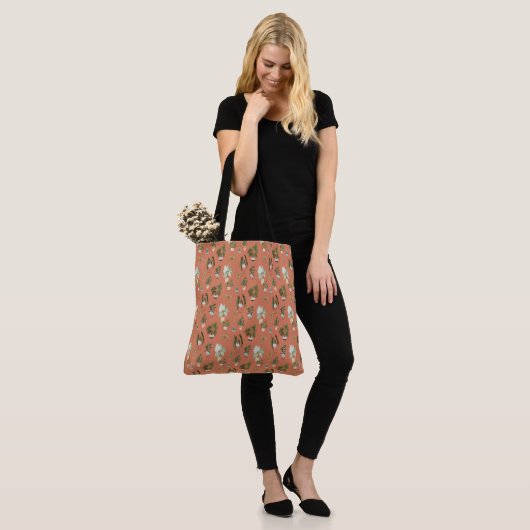 Wild Cactus Pattern Tote Bag (Op model)