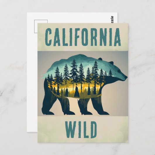  Wild California Beer Reizen Briefkaart (Voorkant / Achterkant)