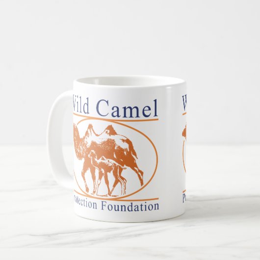 Wild Camel Protection Foundation Logo Koffiemok (Voorkant links)