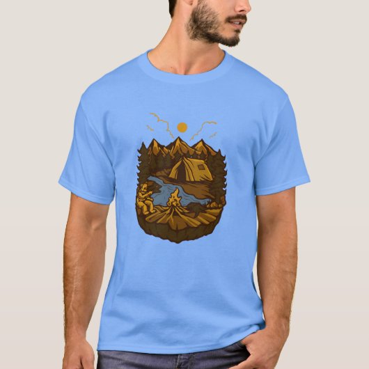 WILD CAMP meisje T-shirt (Voorkant)