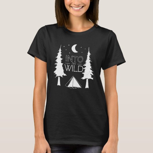 Wild Camping Wilderness Backpacking T-shirt (Voorkant)