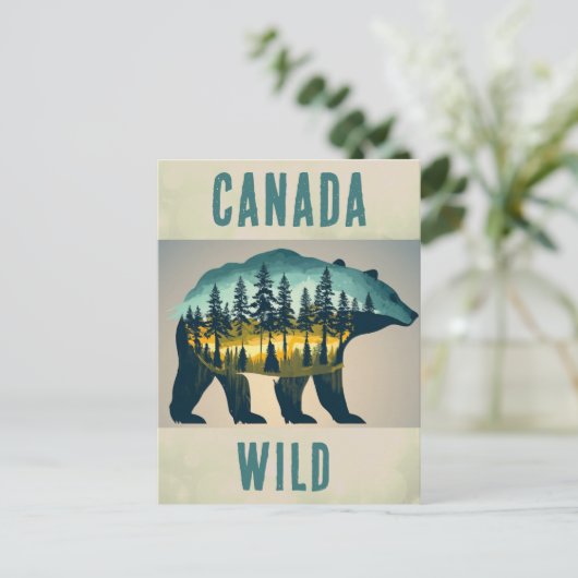  Wild Canada Beer Reizen Briefkaart (Staand voorkant)