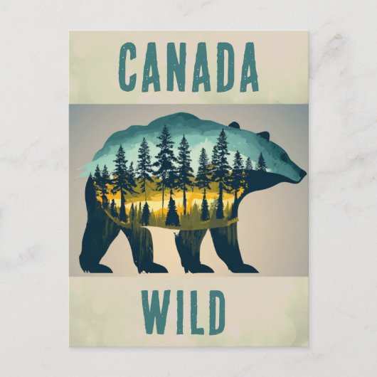  Wild Canada Beer Reizen Briefkaart (Voorkant)
