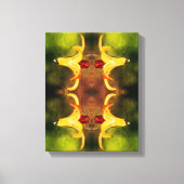 Wild Canada Lily en Insect Abstract Canvas Afdruk (Voorkant)