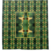 Wild Canada Lily en Insect Abstract Douchegordijn (Voorkant)