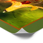 Wild Canada Lily en Insect Abstract Poster (Hoek)