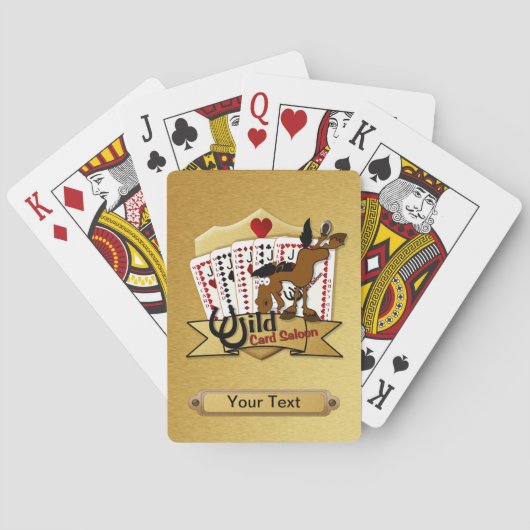 Wild Card Saloon Deck Pokerkaarten (Achterkant)