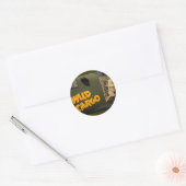 'Wild Cargo' neuskunst Ronde Sticker (Envelop)
