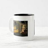 'Wild Cargo' Nose Art Tweekleurige Koffiemok (Voorkant links)