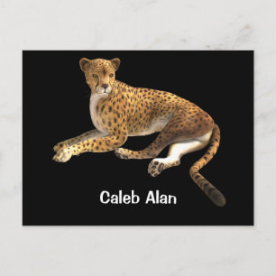 Wild Cat Cheetah Spotted Cat Animal Gepersonalisee Briefkaart